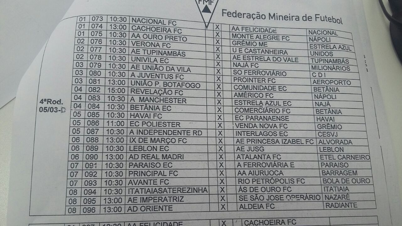 4ª RODADA/FASE 1